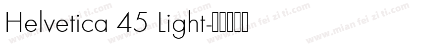Helvetica 45 Light字体转换